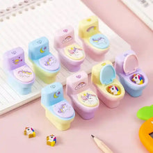 Fun & Functional! Toilet Sharpener with Eraser (2 Pc Set) - Goyaldeal.com