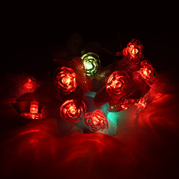 4Mtr Flower Design Home Decoration Electrical Series Light Home Decoration Diwali & Wedding LED Christmas String Light Indoor and Outdoor Light ,Festival Decoration Led String Light, Multi-Color Light (16L 4Mtr) - Goyaldeal.com