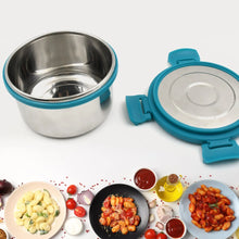 Miracle Solo round Lunch box High Grade Stainless Steel Double Wall Insulated 300ML Food Container 4 Lock Clip Leak Proof Lid, Best Return Gift for Any Occasion (1 Pc) - Goyaldeal.com