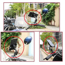 Full Metal Body Bike & Scooty 360 Degree Rotating Mobile Holder Stand for Bicycle, Motorcycle, Scooty for Maps and GPS Navigation Fits All Smartphones (1 Pc) - Goyaldeal.com