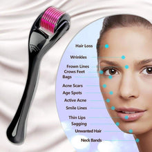Derma Roller Anti Ageing and Facial Scrubs & Polishes Scar Removal Hair Regrowth (0.75mm) - Goyaldeal.com