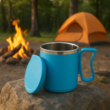 300ml Stainless Steel Mug: Insulated, Leakproof Lid, Hot/Cold Drinks (Mix Color) - Goyaldeal.com
