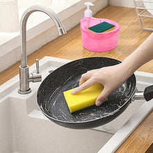 2-in-1 Double Layer Liquid Soap Dispenser with Pump & Sponge – Practical Kitchen & Hotel Sink Soap Pump Bottle (Rectangle) - Goyaldeal.com