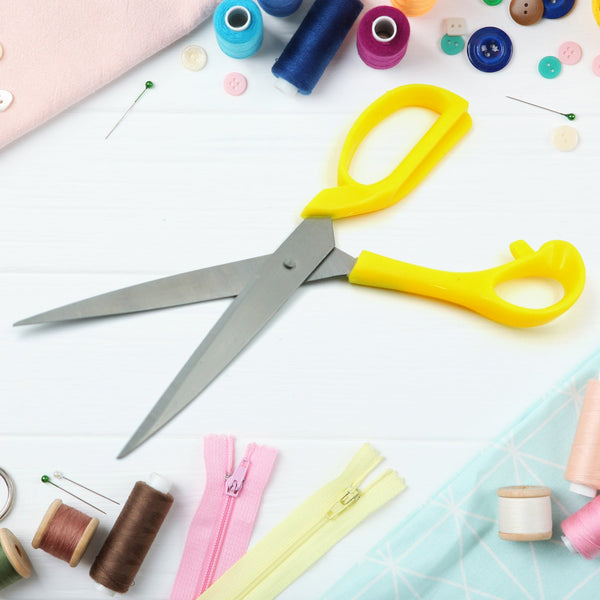 Scissors for craft work paper cutter Scissor stainless steel All Purpose Ergonomic Comfort Grip Office Scissors Craft Shears Sharp Scissors (9 Inch) - Goyaldeal.com