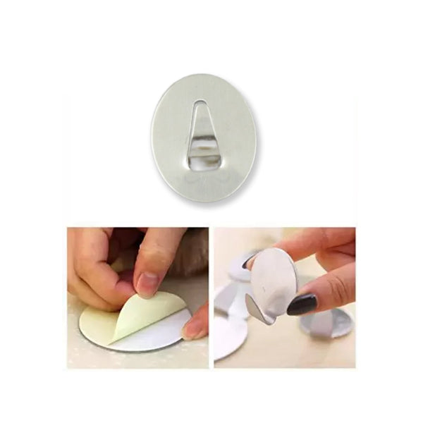 Multipurpose Small Stainless Steel Wall Hanging Hook 36 pc - Goyaldeal.com