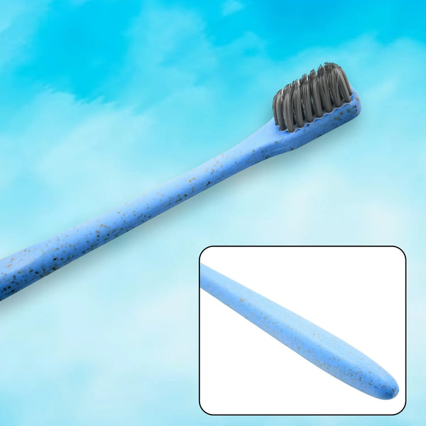 Wheat Straw Soft-Bristle Toothbrush for Deep Cleaning & Dental Care (1 Pc) - Goyaldeal.com