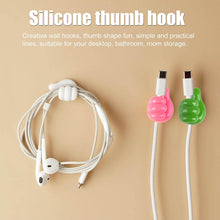 Thumb Cable Clips, Multi-Color Cord Organizer for Home, Office, Car (10 Pc Set) - Goyaldeal.com