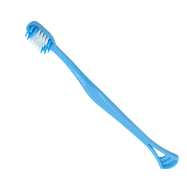 2-in-1 Soft Toothbrush & Tongue Cleaner for All Ages (1 Pc, With Cover) - Goyaldeal.com
