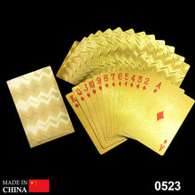 Gold Plated Poker Playing Cards (Golden) - Goyaldeal.com