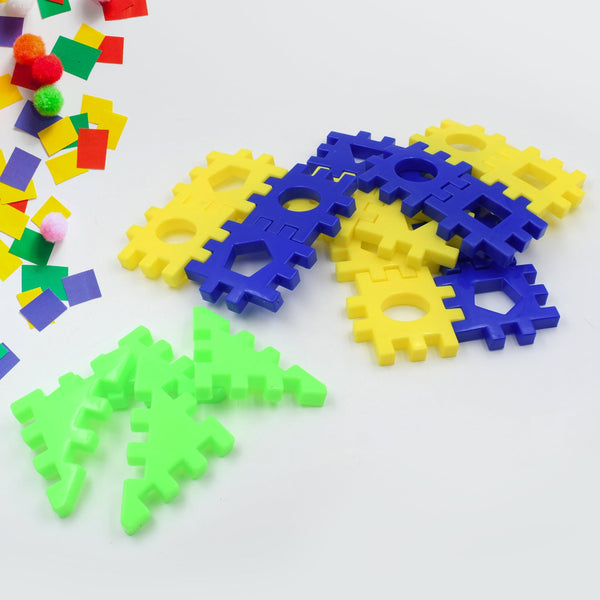 Multi-Color Educational Building Blocks Set for Kids Aged 3-12 - 4 Pc & 12 Pc Options, Perfect Gift for Boys and Girls - Goyaldeal.com