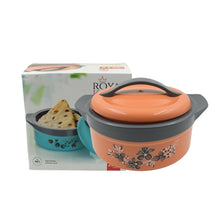 Casserole Box for Food Searving Inner Steel Insulated Casserole Hot Pot Flowers Printed Chapati Box for Roti Kitchen (Approx 2500 ml) - Goyaldeal.com