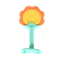 Baby Silicone Teether, Fruit Teether for Toddlers,100% Food Grade Silicone Teether, Non-Toxic & Latex Free Suitable for Kids Above 3 Months Sunflower, Moon Shape(1 Pc) - Goyaldeal.com