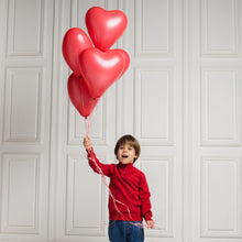 Heart shaped balloons Kinds of Rainbow Party Latex Balloons for Birthday / Anniversary / Valentine's / Wedding / Engagement Party Decoration One Color (20 Pcs Set) - Goyaldeal.com