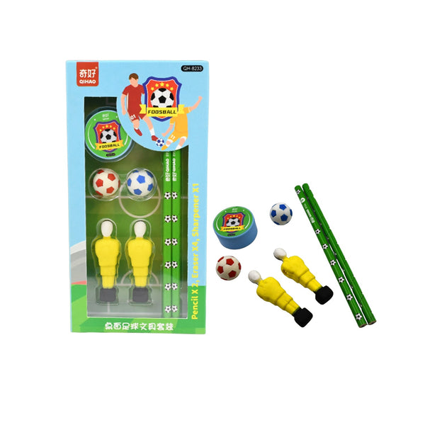 Stationary Kit Football & Basketball Theme Stationary Set For Kids, Pencil, Sharpener, Eraser Set For Kids, Boys & Girls, Birthday Return Gift Stationary Set - Goyaldeal.com