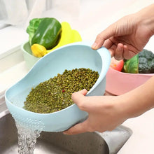 Plastic Rice Bowl / Food Strainer Thick Drain Basket for Rice, Vegetable & Fruit, Strainer Colander, Fruit Basket, Pasta Strainer, Washing Bowl (1 pc ) - Goyaldeal.com