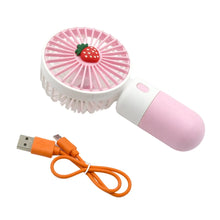 Portable Small Electric Fan Handheld, Rechargeable Mini Student Handheld Dormitory Class Personal Fan - Goyaldeal.com