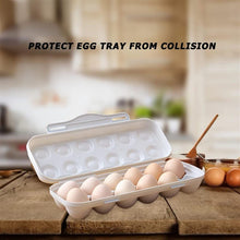 18 Grid Egg Holder Storage, Shock-Proof Egg Container with Buckle, Egg Carrier, Egg Tray, Egg Shelter, Effective Full Seal, Egg House use for Fridge, Camping, Kitchen - Goyaldeal.com