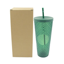 Cup with Straw &  LED Lighting Reusable Matte Studded Tumbler with Leak Proof Lid Water Cup Travel Mug Coffee Ice Water Bottle Double Walled Insulated Tumbler BPA Free (1 Pc) - Goyaldeal.com
