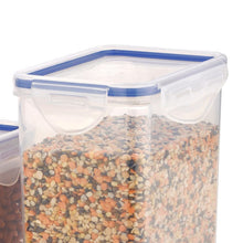 Rectangle Food Storage Containers: Airtight, Leak-Proof Lids (3-Pack, Clear ABS) - Goyaldeal.com