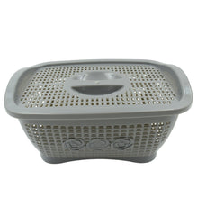 Multipurposes Plastic Basket, Organizer for Kitchen, Countertop, Cabinet, Bathroom with Lid, Plastic Storage Basket For Store Fruits, Vegetables, Magazines, Cosmetics, Stationary (1 Pc / Mix Color ) - Goyaldeal.com