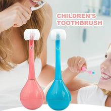 Soft Bristle 3-Sided Training Toothbrush – Inverted Silicone Head for Kids (Ages 2-12, 1 Pc) - Goyaldeal.com