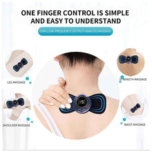 Portable USB Neck Massager Electric Neck Massager,  Enhancer Mini Cervical Massager EMS Lymphatic Drainage Massage with Cable - Goyaldeal.com