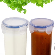 Plastic Liquid Round Airtight Food Storage Container with Leak Proof Locking Lid - Goyaldeal.com