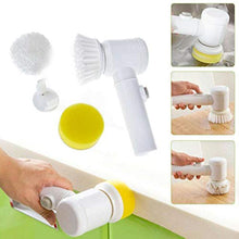 Portable Electric Cleaning Brush with 3 Replaceable Brush Heads (5 In 1) - Goyaldeal.com