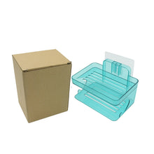 Wall Mounted 2 Layer Soap Holder with Hook Self Adhesive Double Layer Plastic Soap Dish with Hook for Bathroom Kitchen Sink and Wash Basin (2 Layer 1 Pc) - Goyaldeal.com