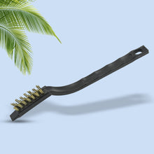 Mini Wire Brush Set Brass Nylon Stainless Steel Bristles Household Cleaning Brush for Gas Stove, Smoke Machine Tool Burner Tiles Tap Rust Removal Welding Slag Dirt & Paint Scrubbing (3 Pcs Set) - Goyaldeal.com