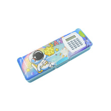 Magnetic Geometry Box - Double-Sided Pencil Case with Calculator for Students - Goyaldeal.com