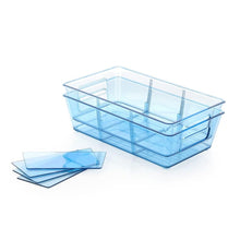 Plastic Refrigerator Organizer Bins, Set Of 2 Stackable Fridge Organizers with Handle, Clear Organizing Food Fruit Vegetables Pantry Storage Bins for Freezer kitchen Cabinet Organization and Storage (2 Pcs Set Mix Color) - Goyaldeal.com