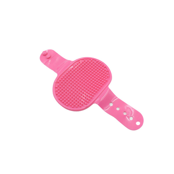 Dog Bath Brush Dog Grooming Brush, Pet Shampoo Bath Brush Soothing Massage Rubber Comb with Adjustable Ring Handle for Long Short Haired Dogs (1 Pc) - Goyaldeal.com