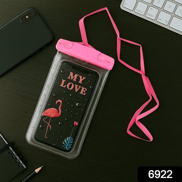 Mobile Cover Pouch Transparent Waterproof Sealed Plastic Smartphone Protective Pouch Cover/Bag for All Mobile Phones - Goyaldeal.com