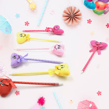 Cute Cartoon Shape & Heart Design Facy Writting Pen Attached Rattle | Ball Pen Smooth Writing For Wedding , Events & Multiuse Pen  Best Pen l Use for Kids (12 Pcs Set Mix Design & Color) - Goyaldeal.com