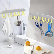 Plastic Organizer Hanger 360 Degree Rotatable Clothes Multifunctional with 8 Hooks Heavy Duty Clothing Tank Top Belt Towel Drying Rack Holder (1 pc) - Goyaldeal.com