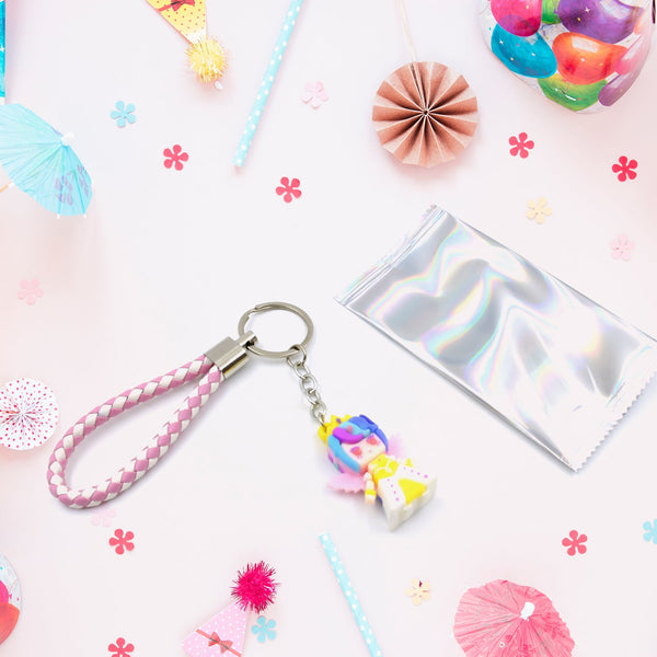 Cute Keychain With Card Gift - Keychain Accessories Key Chain Backpack Charms Car Keys Keychain for Kids Girls, Unicorn Toy and Charm Key- Chain for Bag  / Door Key- Ring / car Key- Ring / Party Favor (Mix Color & Design 1 Pc ) - Goyaldeal.com