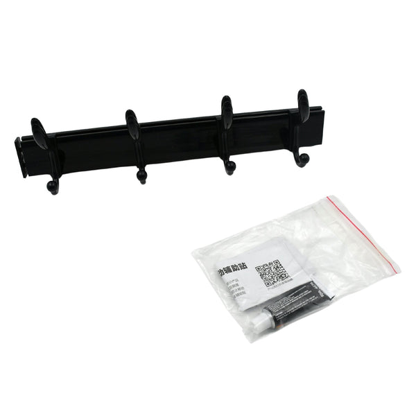 Extra Long 4-Hook Wall Coat Hanger with Eco Adhesive - Goyaldeal.com