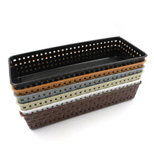 Plastic Multipurpose Desk Organizer Tray Office Drawer Dividers Storage Bins for Kitchen, Bathroom, Office, Makeup, Bedroom Dresser, Craft Basket Rack Multicolour (6 Pcs Set) - Goyaldeal.com