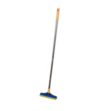2 in 1 Cleaning Brush & Wiper , Long Handle Floor Brush, Rotatable Cleaning Brush for Bathroom, Kitchen, 120 Degree Triangular Rotating Brush Head with Wiper - Goyaldeal.com