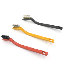 Mini Wire Brush Set - Brass, Nylon, Steel for Cleaning & Rust Removal (3 Pcs Set) - Goyaldeal.com