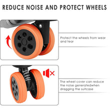 Silicone Suitcase Wheel Covers – Noise Reduction & Protection (4 Pc Set) - Goyaldeal.com