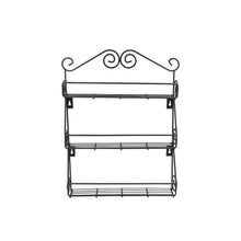 Big Wall Mounted Iron Wall Shelf with 3 Storage Racks for Kitchen, Pantry, Cabinet, Counter top or Free Standing, Rack Holder for Kitchen - Goyaldeal.com