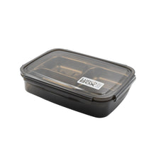 Black Transparent 4 Compartment Lunch Box for Kids and adults, Stainless Steel Lunch Box with 4 Compartments For Office, Travel, School, Home - Goyaldeal.com