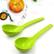Plastic Spoon Kitchen Multipurpose Serving Ladle for Frying, Serving, Turner, Curry Ladle, Serving Rice, Spoon Used While Eating and Serving Food Stuffs Etc (2 Pcs Set / 10 Inch ) - Goyaldeal.com
