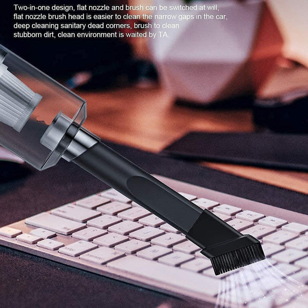 2 in 1 Wireless Vacuum Cleaner – 120W Handheld USB Rechargeable for Home & Car (1 Pc) - Goyaldeal.com