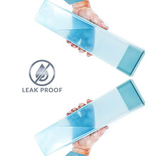 Large Capacity Plastic Water Bottle | Set of 6 | Square Water Bottle (940ml each) - Goyaldeal.com