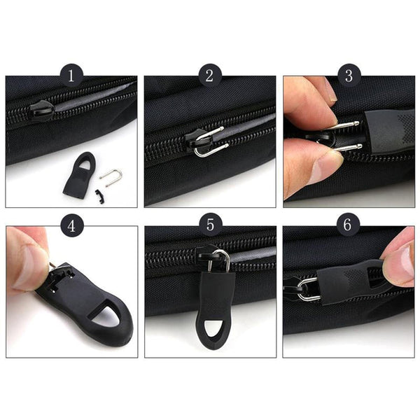 Zipper Pull Tab Zipper Tags Cord Pulls Zipper Extension Zip Fixer for Luggage Suitcase Backpack Jacket Bags Style Metal Zipper Head Zip Fixer Tags Handbag Backpack Plastic (1 Pc) - Goyaldeal.com