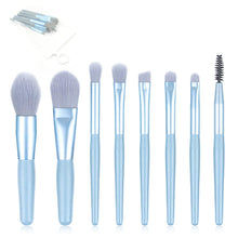 8-Piece Mini Makeup Brush Kit – Portable Premium Synthetic Set with Case (Mix Colors) - Goyaldeal.com