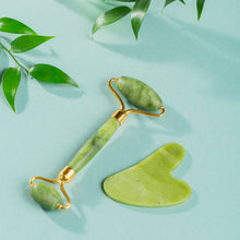 Jade Roller & Gua Sha Set – Natural Face Massager for Anti-Aging, Glowing Skin & Face Shaping (1 Pc) - Goyaldeal.com